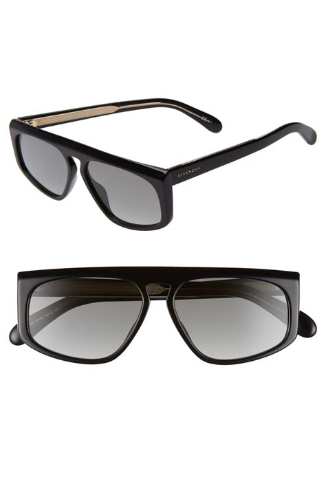 givenchy 56mm flat top sunglasses|Givenchy 55mm oversized sunglasses.